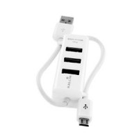 Adaptador USB Triplo Kallin Iphone 4/4S Branco